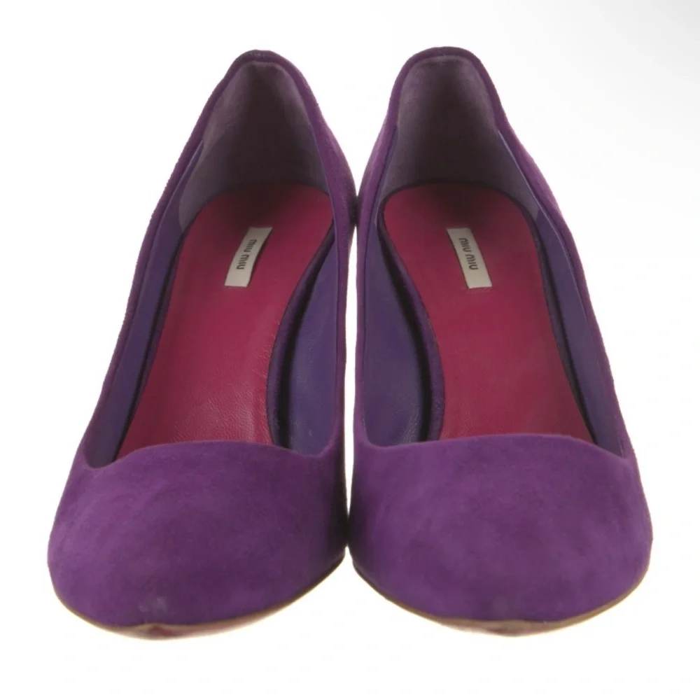 Miu Miu Purple Suede Pumps Size 38